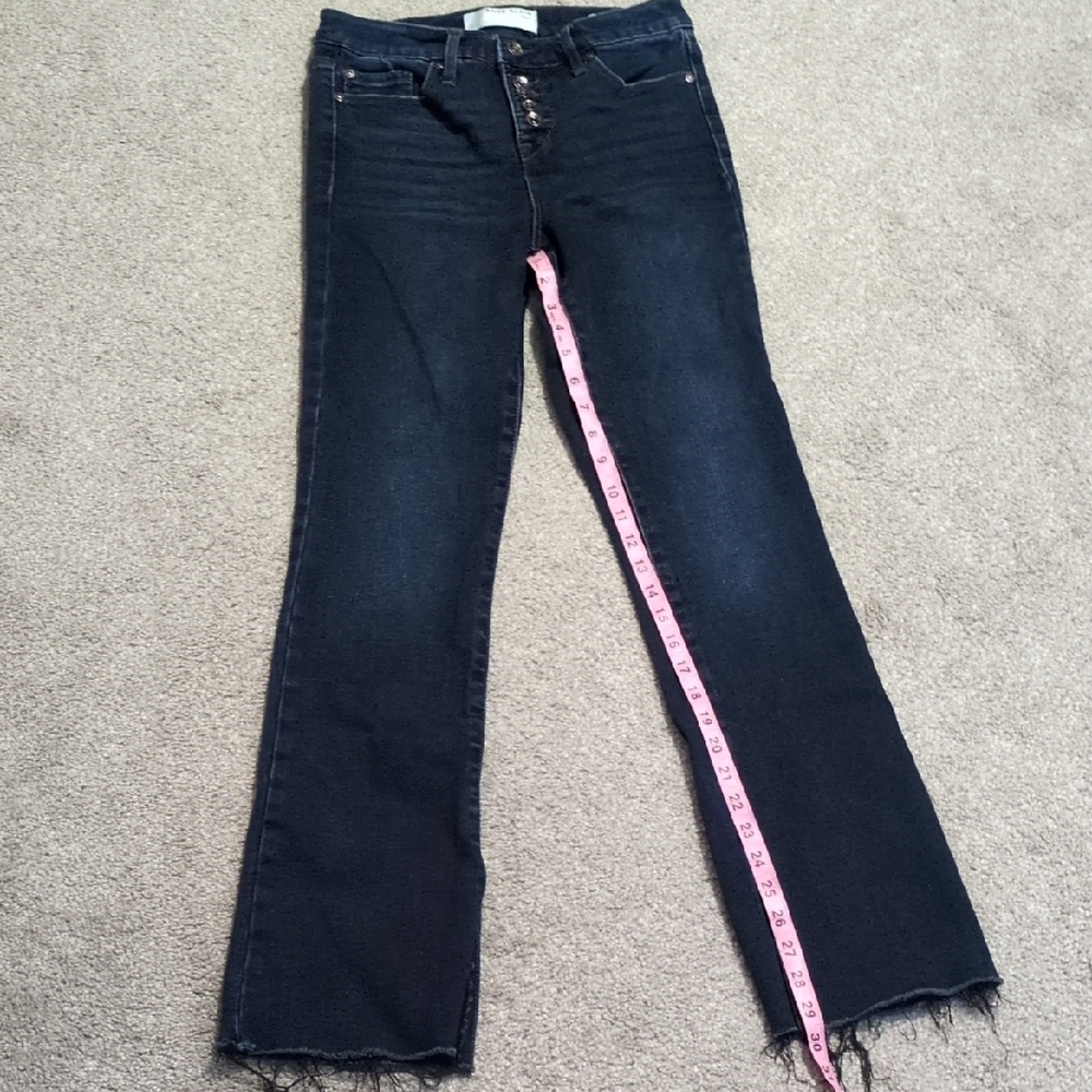 Anne Klein Dark Blue Straight Leg Jeans